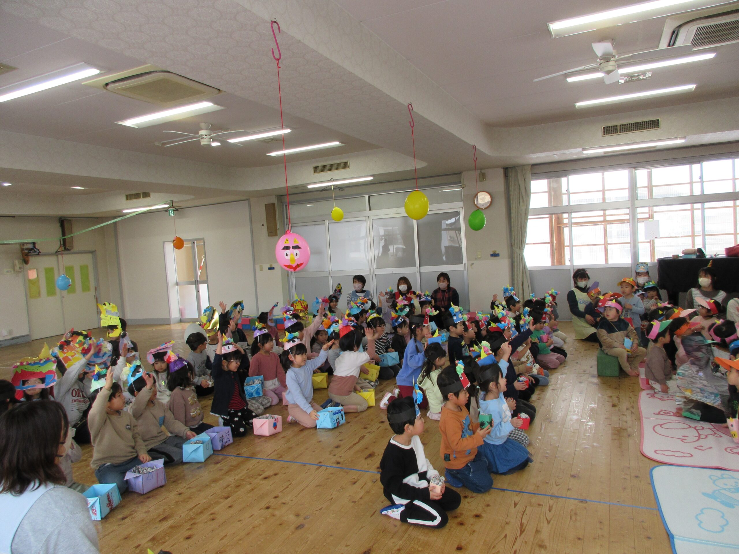 👹豆まき👹 | 【公式】つるが保育園 | 社会福祉法人会津若松保育協会